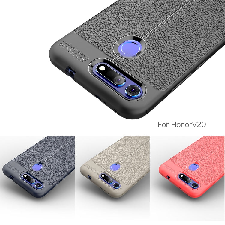 Litchi Texture TPU Shockproof Case for Huawei Honor V20