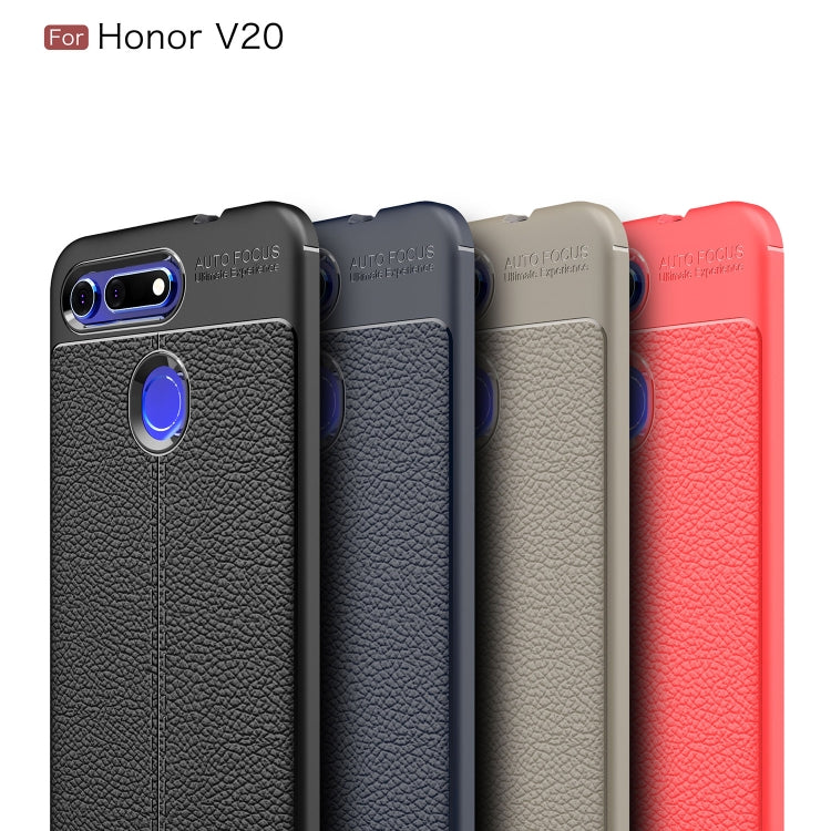 Litchi Texture TPU Shockproof Case for Huawei Honor V20