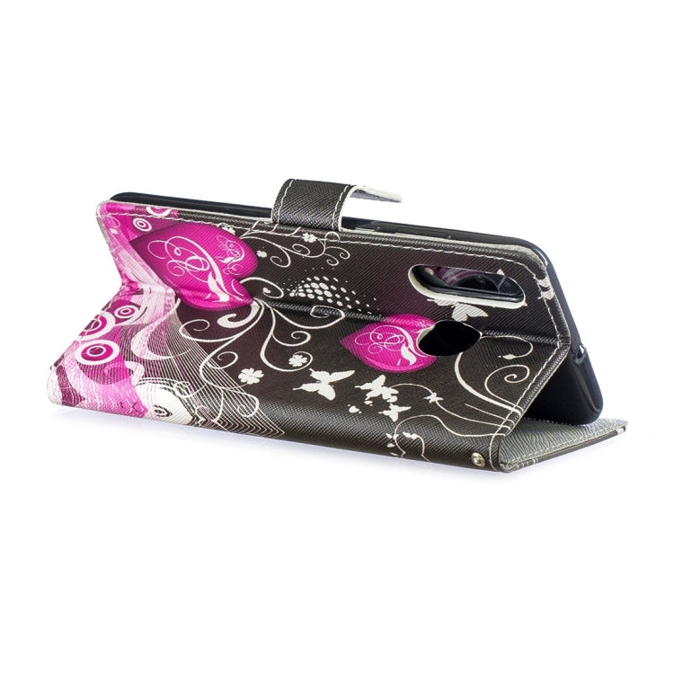 Little Peach Heart Pattern Horizontal Flip Leather Case for Huawei P30 Lite, with Holder & Card Slots & Wallet