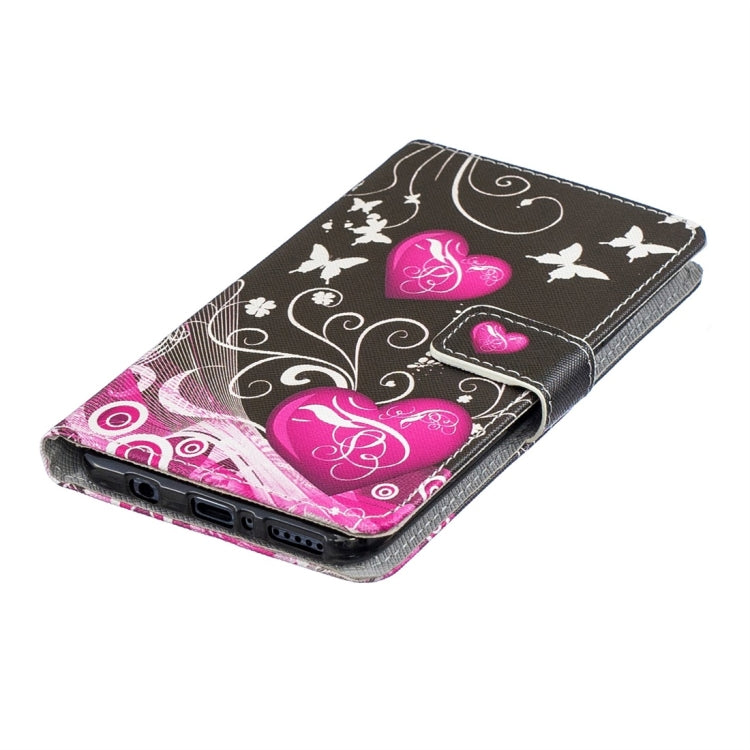 Little Peach Heart Pattern Horizontal Flip Leather Case for Huawei P30 Lite, with Holder & Card Slots & Wallet