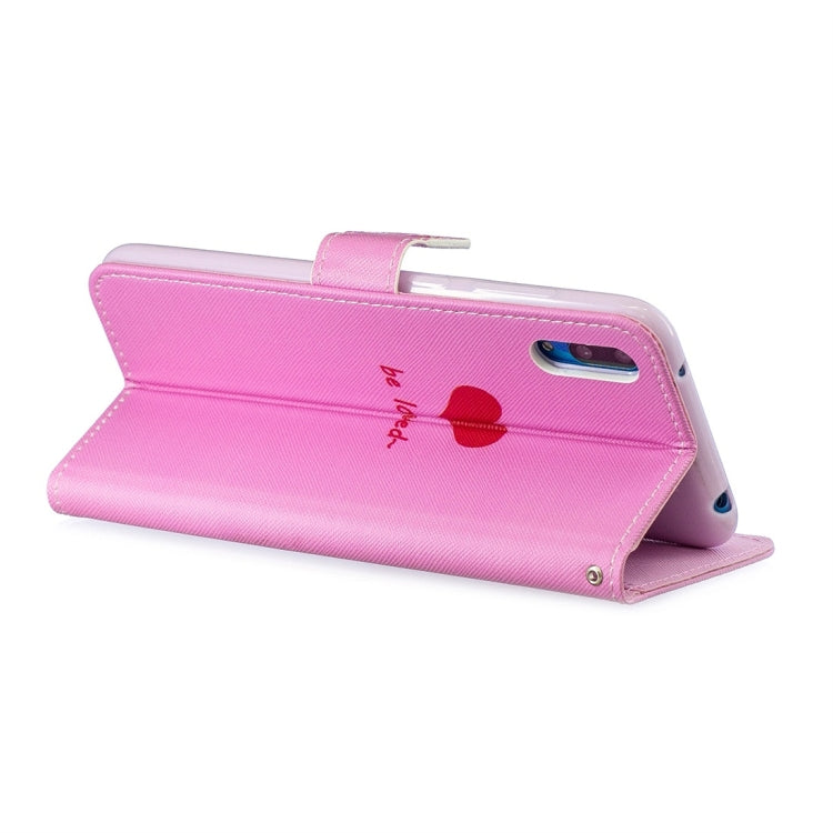 Heart Pattern Horizontal Flip Leather Case for Huawei Enjoy 9, with Holder & Card Slots & Wallet