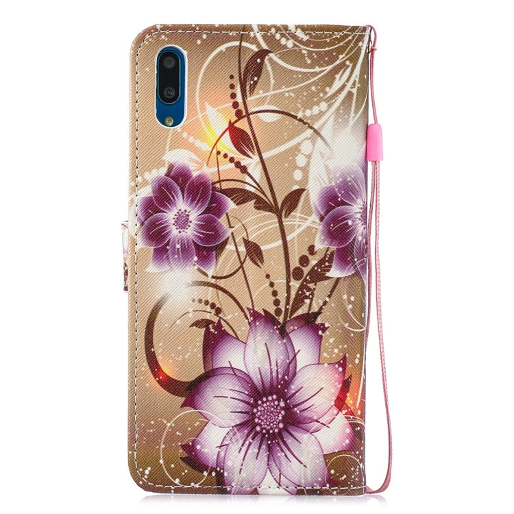 Lotus Pattern Horizontal Flip Leather Case for Huawei Enjoy 9, with Holder & Card Slots & Wallet