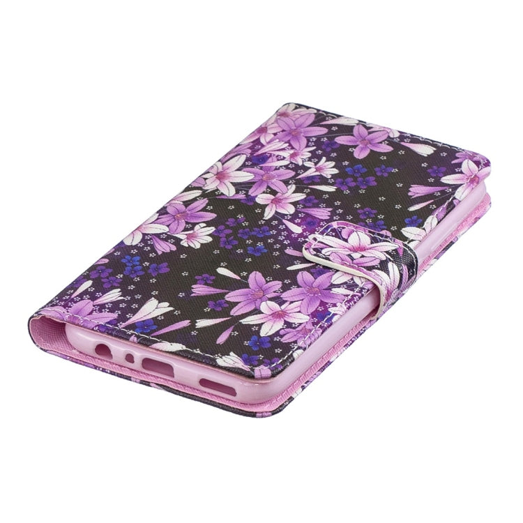 Lily Pattern Horizontal Flip Leather Case for Huawei Enjoy 9s, with Holder & Card Slots & Wallet