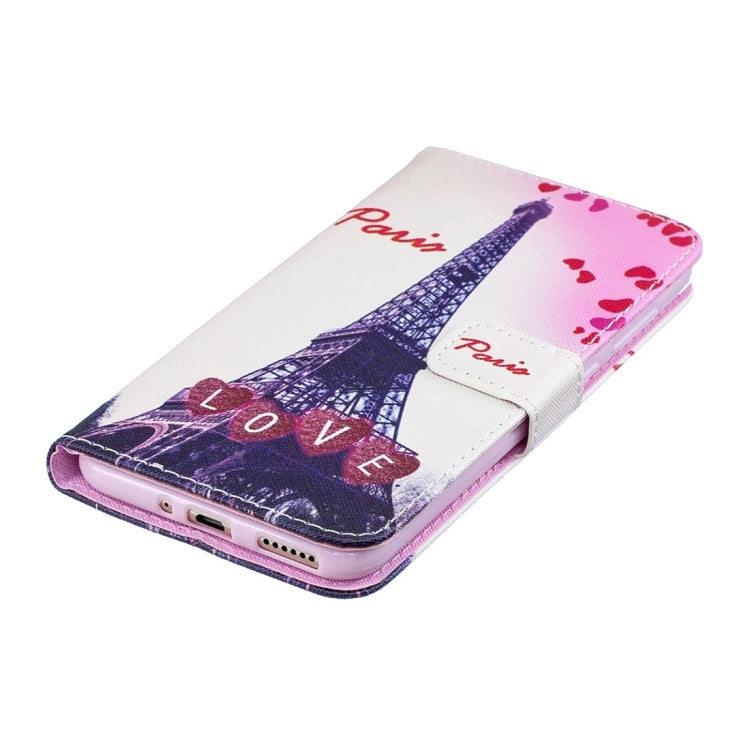 Love Towel Pattern Horizontal Flip Leather Case for Huawei Honor 8C, with Holder & Card Slots & Wallet