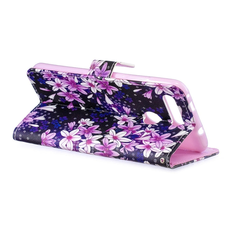 Lily Pattern Horizontal Flip Leather Case for Huawei Honor View 20, with Holder & Card Slots & Wallet