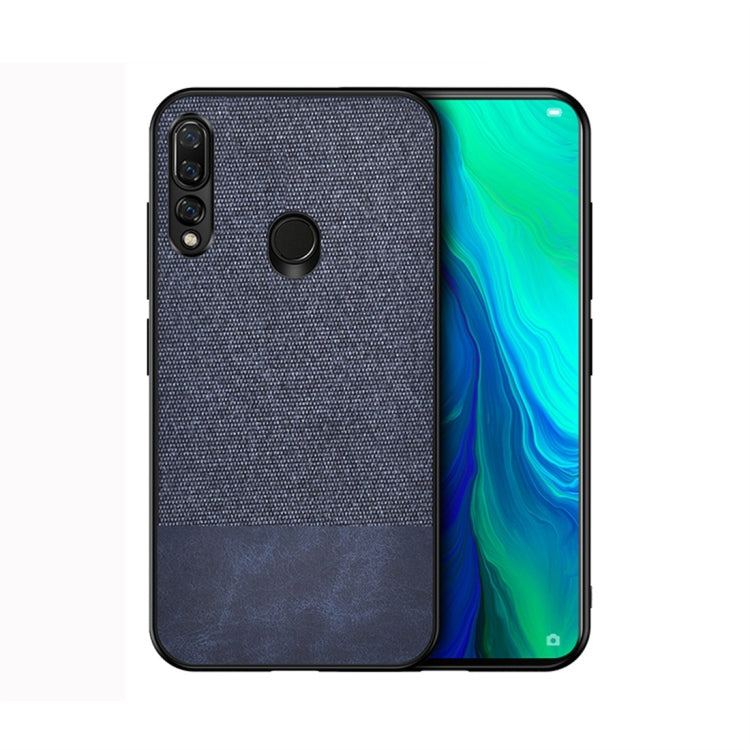 Shockproof Splicing PU + Cloth Protective Case for Huawei Y9 (2019)