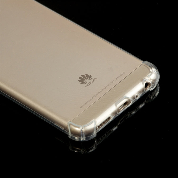 Shockproof TPU Protective Case for Huawei P Smart / Enjoy 7S (Transparent)