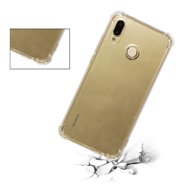 Shockproof TPU Protective Case for Huawei P20 Lite / Nova 3e (Transparent)