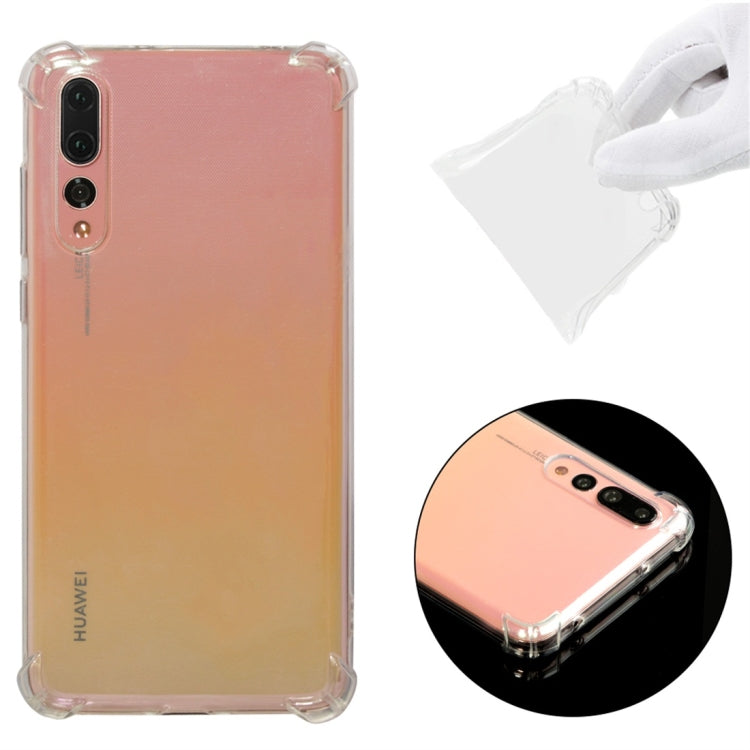 Shockproof TPU Protective Case for Huawei P20 Pro / P20 Plus (Transparent)