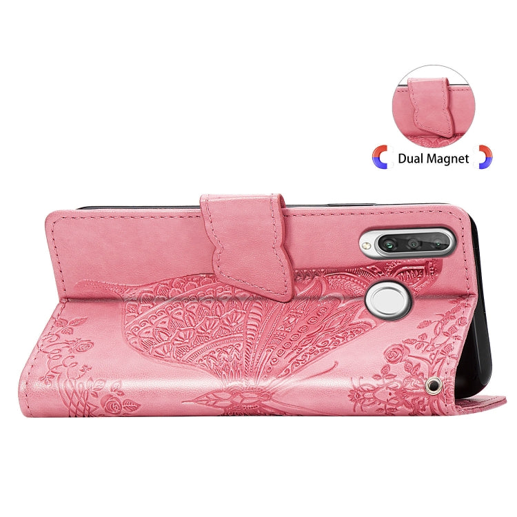 Butterfly Love Flowers Embossing Horizontal Flip Leather Case for Huawei P30 Lite / Nova 4e, with Holder & Card Slots & Wallet & Lanyard