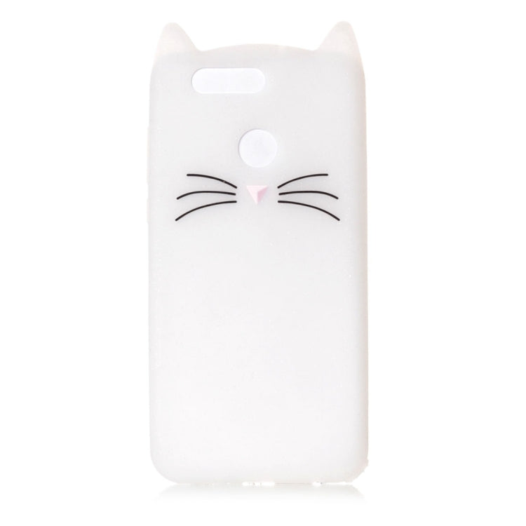 For Huawei  nova 2 Plus Silicone Cat Whiskers Pattern Protective Back Cover Case