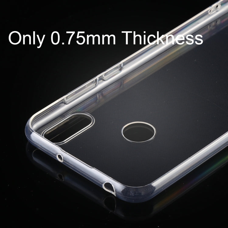 0.75mm Ultrathin Transparent TPU Soft Protective Case for Huawei Y6 2019