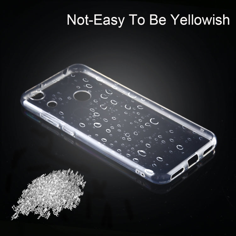 50 PCS 0.75mm Ultrathin Transparent TPU Soft Protective Case for Huawei Honor 8A