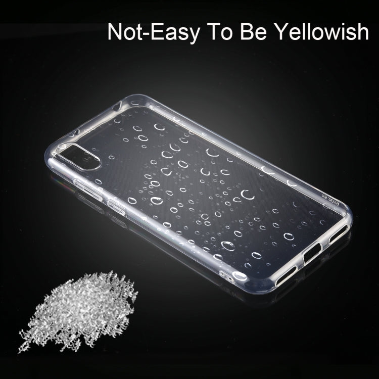 50 PCS 0.75mm Ultrathin Transparent TPU Soft Protective Case for Huawei Y6 Pro 2019