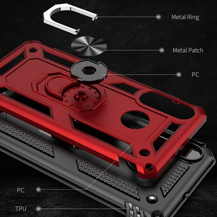 PC + TPU Shockproof Protective Case for Huawei Psmart Z, with Magnetic Ring Holder