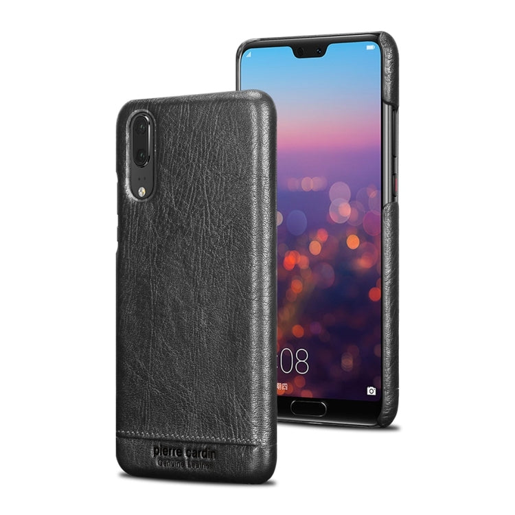 Pierre Cardin PCL-P03 Shockproof PC + Leather Protective Case for Huawei P20