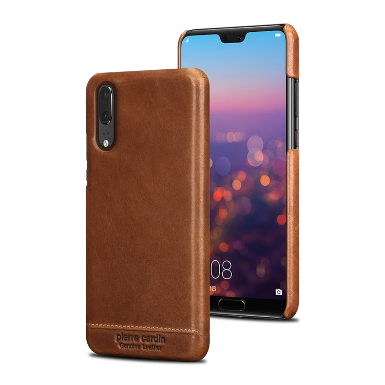 Pierre Cardin PCL-P03 Shockproof PC + Leather Protective Case for Huawei P20
