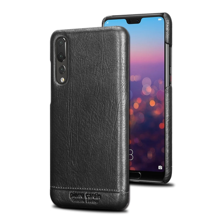 Pierre Cardin PCL-P03 Shockproof PC + Leather Protective Case for Huawei P20 Pro