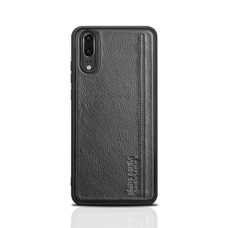 Pierre Cardin PCS-S02 Shockproof TPU + Leather Protective Case for Huawei P20