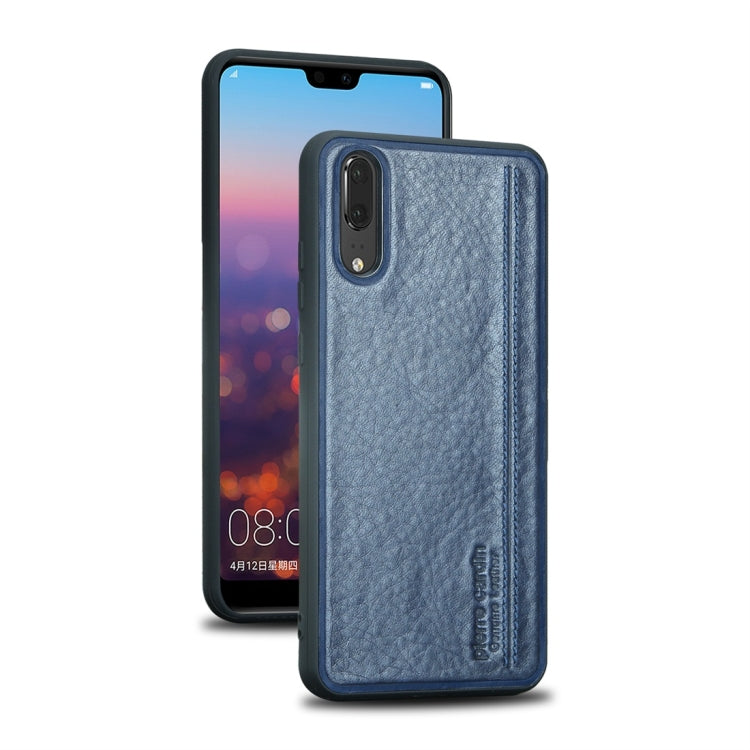 Pierre Cardin PCS-S02 Shockproof TPU + Leather Protective Case for Huawei P20