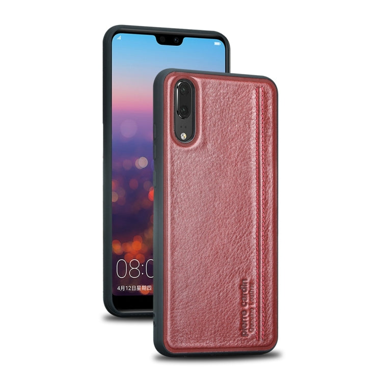 Pierre Cardin PCS-S02 Shockproof TPU + Leather Protective Case for Huawei P20