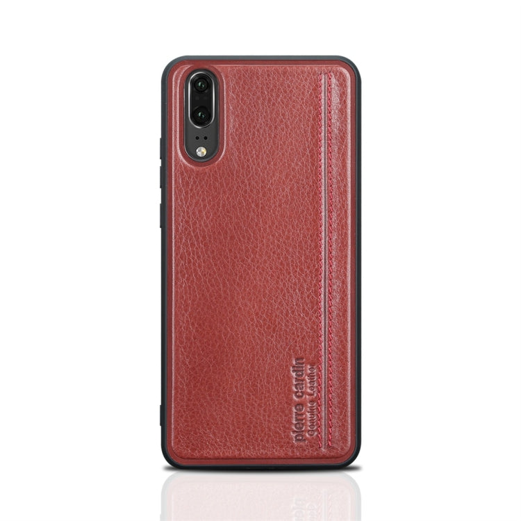 Pierre Cardin PCS-S02 Shockproof TPU + Leather Protective Case for Huawei P20