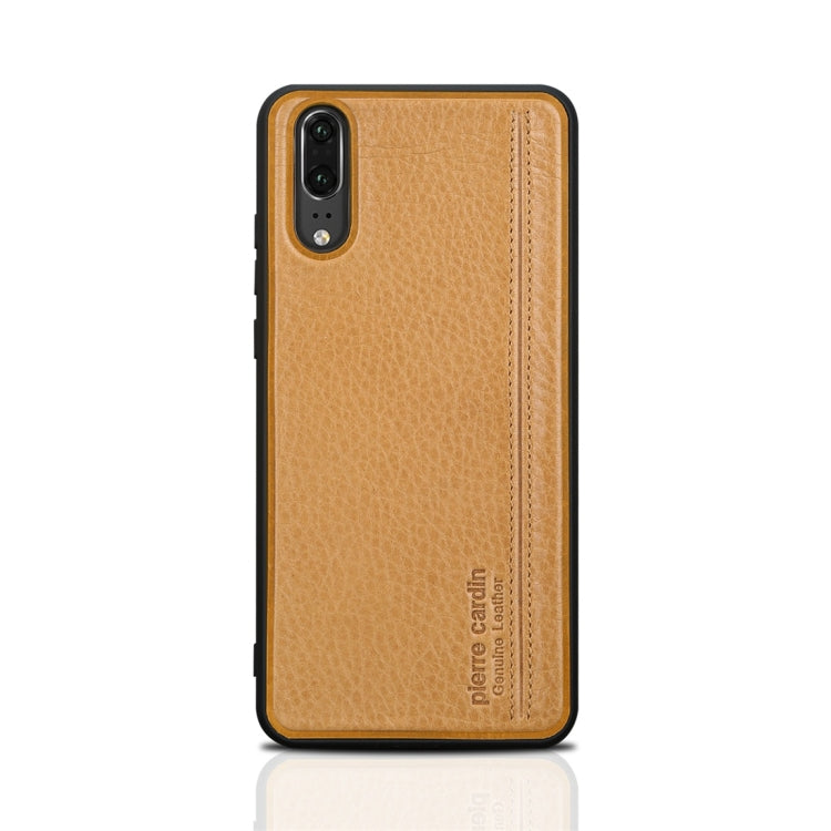 Pierre Cardin PCS-S02 Shockproof TPU + Leather Protective Case for Huawei P20