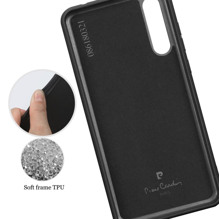 Pierre Cardin PCS-S02 Shockproof TPU + Leather Protective Case for Huawei P20 Pro