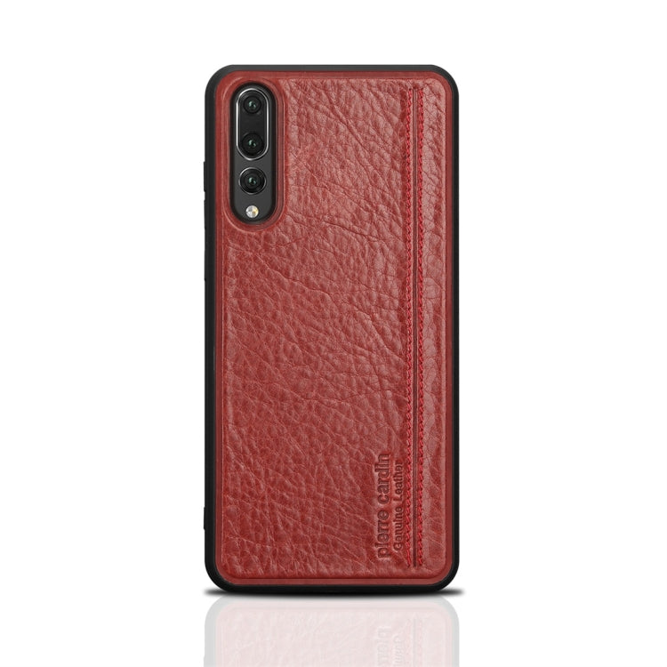 Pierre Cardin PCS-S02 Shockproof TPU + Leather Protective Case for Huawei P20 Pro