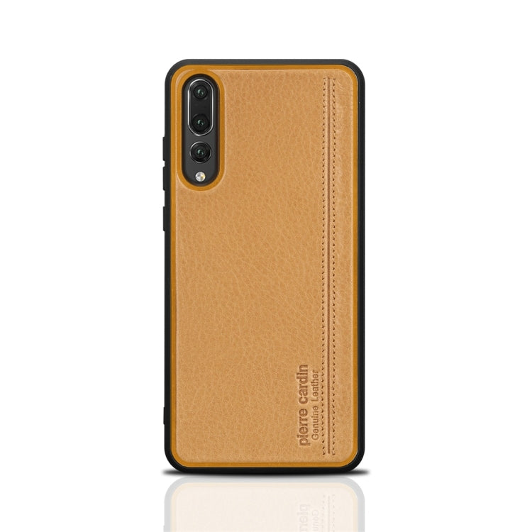 Pierre Cardin PCS-S02 Shockproof TPU + Leather Protective Case for Huawei P20 Pro