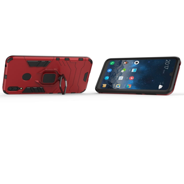 Shockproof PC + TPU Case with Magnetic Ring Holder for Huawei Y7 (2019)