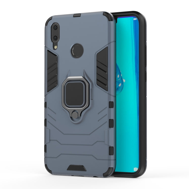 Shockproof PC + TPU Case with Magnetic Ring Holder for Huawei Y9 (2019) / Enjoy 9 Plus