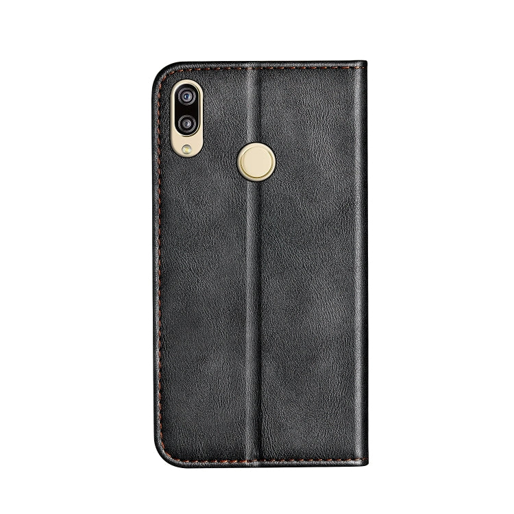 Business Solid Color Stitching Horizontal Flip Leather Case for Huawei P20 Lite, with Holder & Card Slots & Wallet & Lanyard