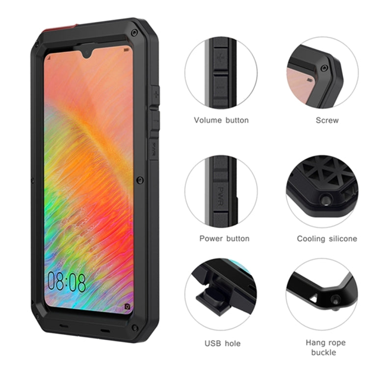 Tank Waterproof Dustproof Shockproof Aluminum Alloy + Silicone Case for Huawei Mate 20