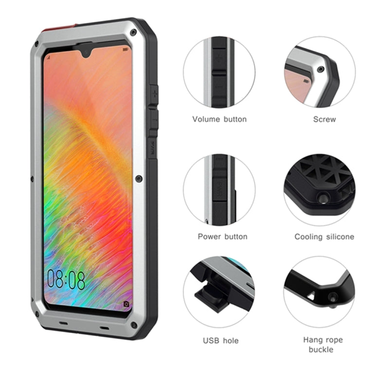 Tank Waterproof Dustproof Shockproof Aluminum Alloy + Silicone Case for Huawei Mate 20
