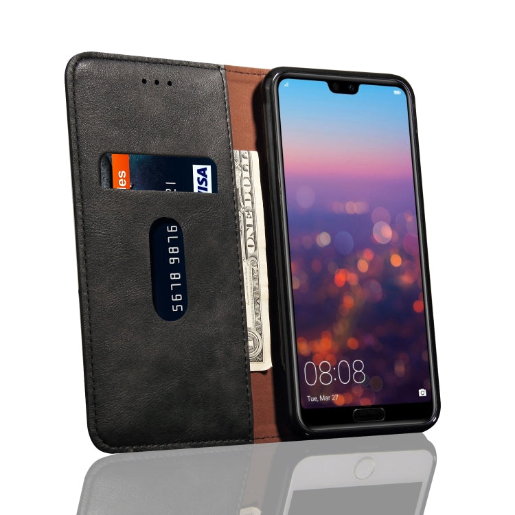 Casual Style Retro Crazy Horse Texture Horizontal Flip Leather Case for Huawei Mate 20 Pro, with Card Slots & Holder & Wallet