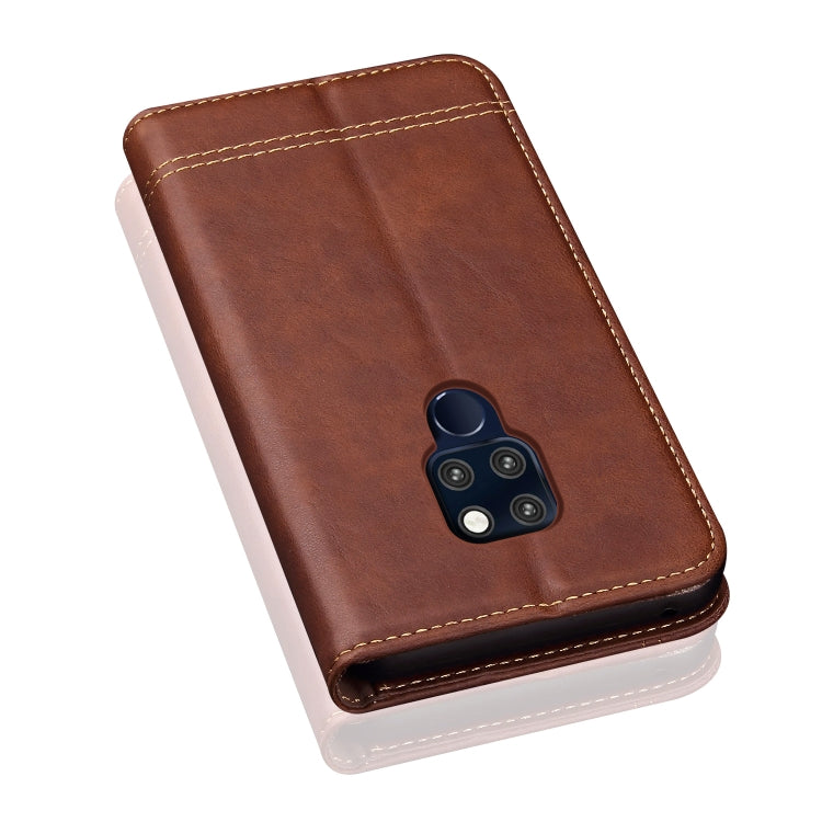 Casual Style Retro Crazy Horse Texture Horizontal Flip Leather Case for Huawei Mate 20, with Card Slots & Holder & Wallet