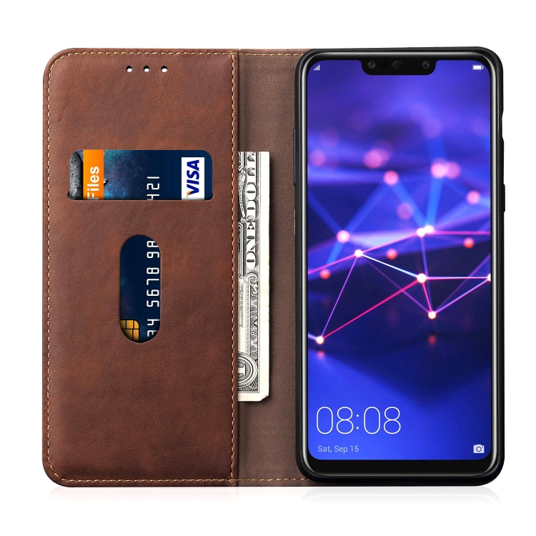 Casual Style Retro Crazy Horse Texture Horizontal Flip Leather Case for Huawei Mate 20 Lite, with Card Slots & Holder & Wallet