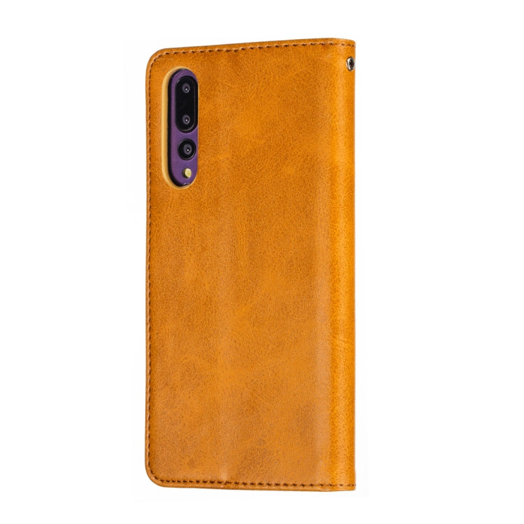 Calf Texture Zipper Magnetic Horizontal Flip Leather Case for Huawei P20 Pro, with Wallet & Holder & Card Slots