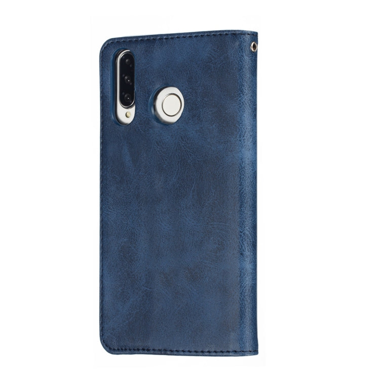 Calf Texture Zipper Magnetic Horizontal Flip Leather Case for Huawei P30 Lite, with Wallet & Holder & Card Slots