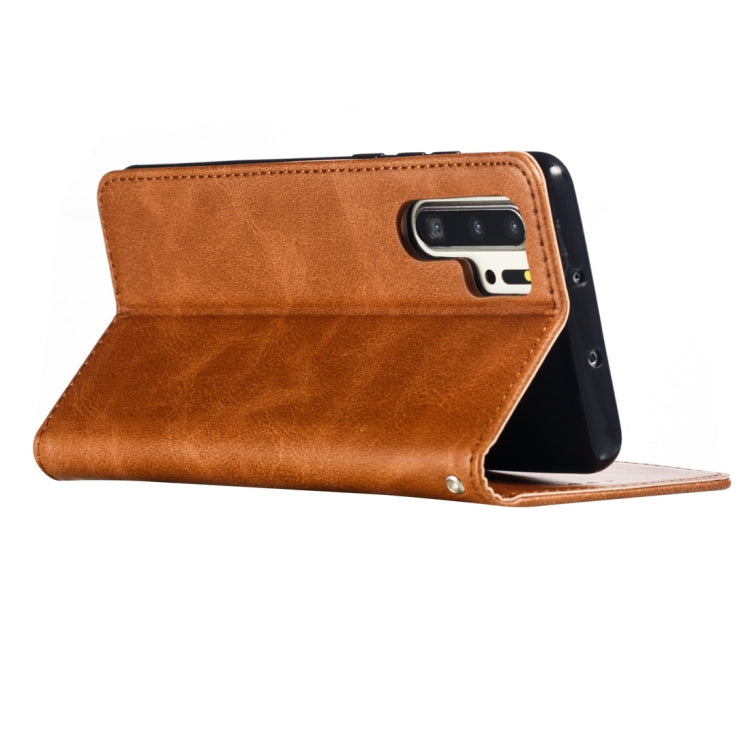 Calf Texture Zipper Magnetic Horizontal Flip Leather Case for Huawei P30 Pro, with Wallet & Holder & Card Slots