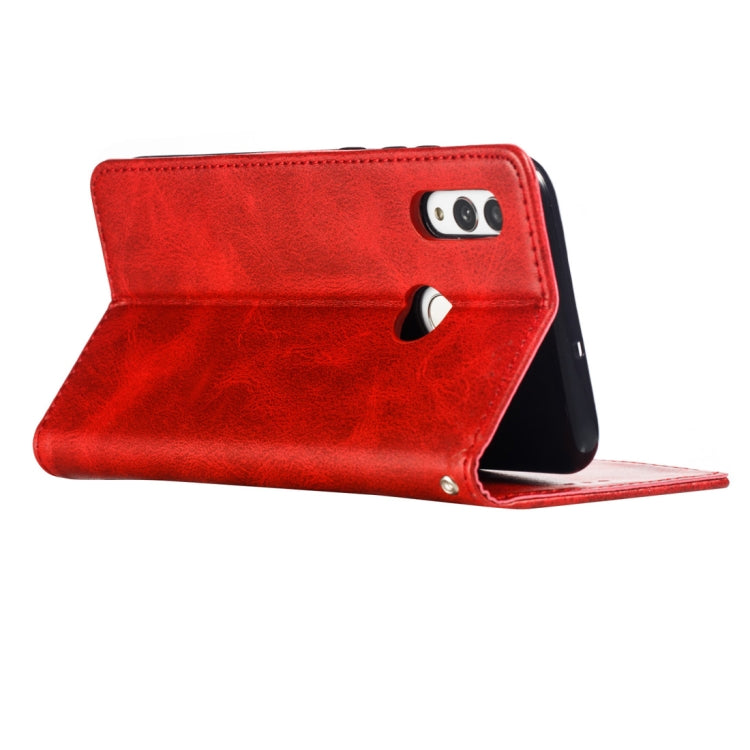 Calf Texture Zipper Magnetic Horizontal Flip Leather Case for Huawei Honor 10 Lite, with Wallet & Holder & Card Slots