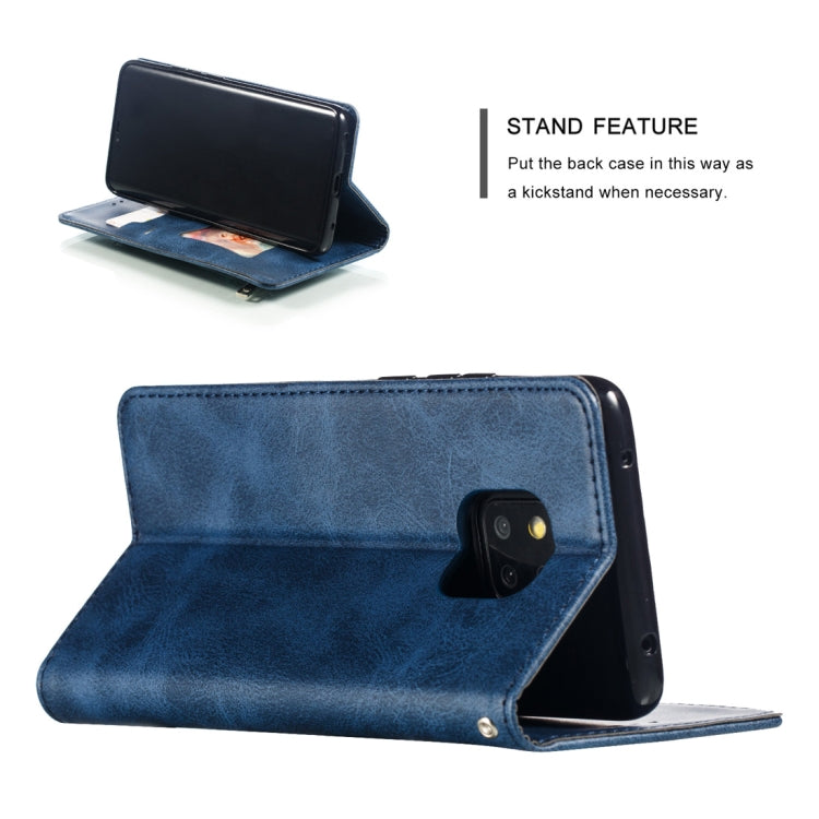 Calf Texture Zipper Magnetic Horizontal Flip Leather Case for Huawei Mate 20 Pro, with Wallet & Holder & Card Slots