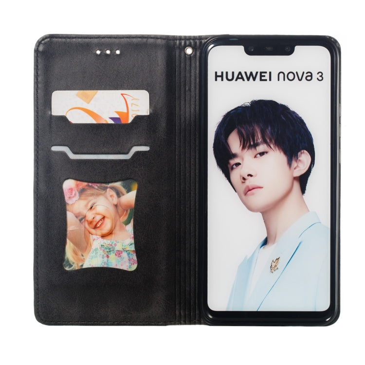 Calf Texture Zipper Magnetic Horizontal Flip Leather Case for Huawei nova 3i, with Wallet & Holder & Card Slots