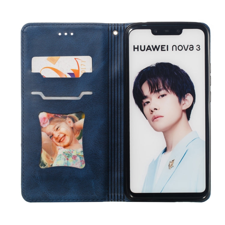 Calf Texture Zipper Magnetic Horizontal Flip Leather Case for Huawei nova 3i, with Wallet & Holder & Card Slots