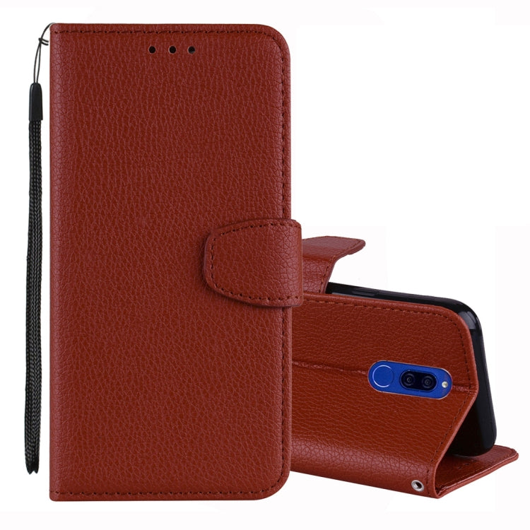 Litchi Texture Horizontal Flip Leather Case for Huawei  Honor 9i & Mate 10 Lite & Maimang 6 & Nova 2i , with Wallet & Holder & Card Slots & Lanyard
