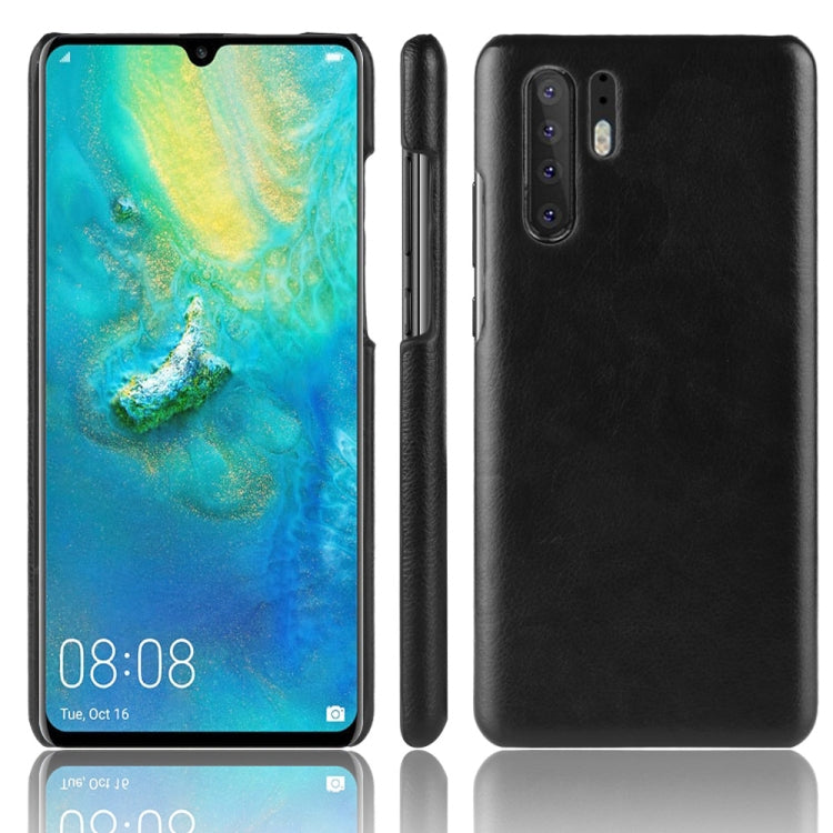 Shockproof Litchi Texture PC + PU Case for Huawei P30 Pro
