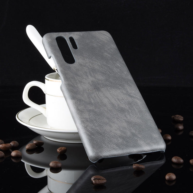 Shockproof Litchi Texture PC + PU Case for Huawei P30 Pro