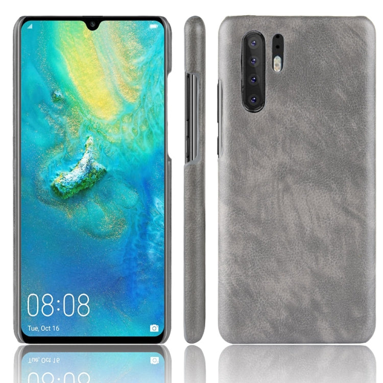 Shockproof Litchi Texture PC + PU Case for Huawei P30 Pro