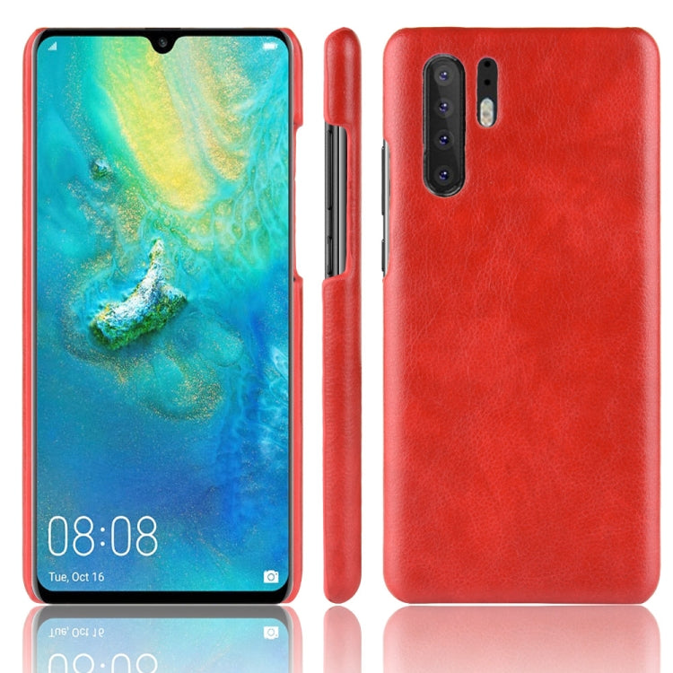 Shockproof Litchi Texture PC + PU Case for Huawei P30 Pro